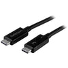 StarTech.com Cable de 2m Thunderbolt 3 USB C (40 Gbps)  -  Cable Compatible con Thunderbolt y USB  - TBLT3MM2MA