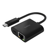 Belkin  -  Adaptador de carga y Ethernet  - INC001btBK