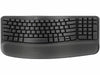 Logitech Wave Keys Wireless Ergonomic Keyboard with Cushioned Palm Rest, Graphite  -  Teclado  - 920-011898